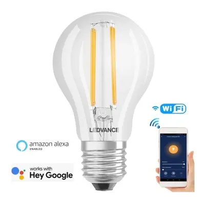 Chytrá LED žárovka E27 LEDVANCE Smart+ Filament Classic A60 6W (60W) teplá bílá (2700K) WiFi stm