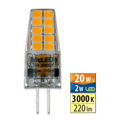 LED žárovka G4 McLED 2W (20W) teplá bílá (3000K) 12V ML-325.004.92.0