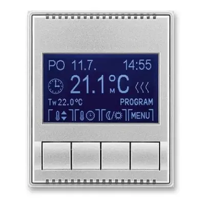 ABB Time, Time Arbo termostat pokojový titanová 3292E-A10301 08 programovatelný