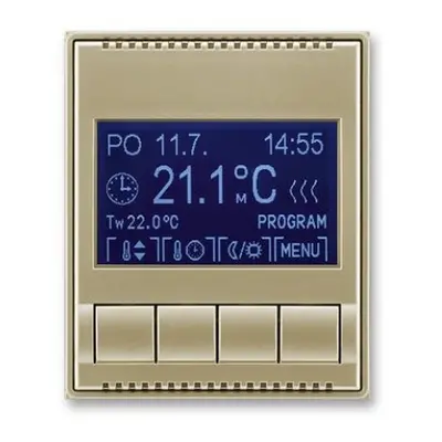 ABB Time, Time Arbo termostat pokojový šampaňská 3292E-A10301 33 programovatelný