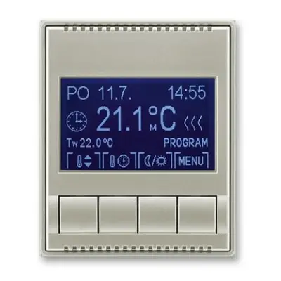 ABB Time, Time Arbo termostat pokojový starostříbrná 3292E-A10301 32 programovatelný