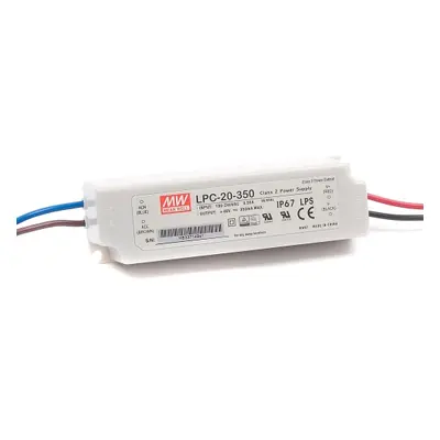 LED driver MEAN WELL LPC-20-350 20W 350mA