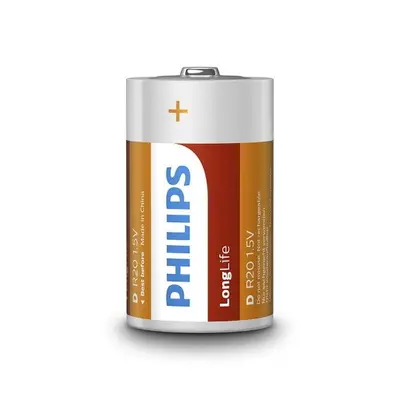 Baterie D Philips LongLife R20 L2B/10 (blistr 2ks)