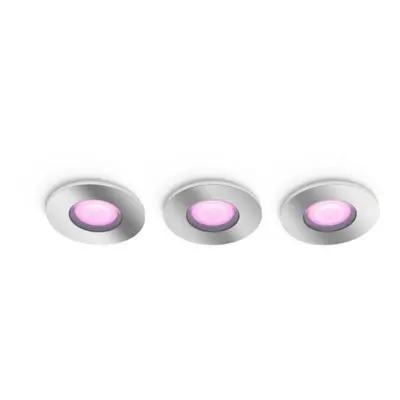 Bluetooth LED koupelnové svítidlo set 3ks Philips Hue Xamento IP44 GU10 5,7W 2000-6500K RGB