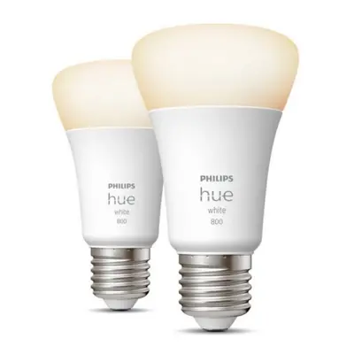 LED žárovka E27 Philips Hue 2ks 9W (60W) teplá bílá (2700K) stmívatelná