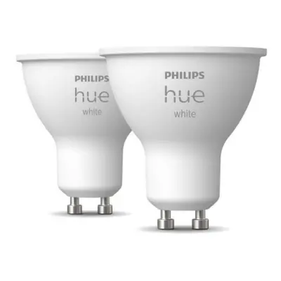 LED žárovka GU10 Philips Hue 2ks 5,2W (50W) teplá bílá (2700K) stmívatelná