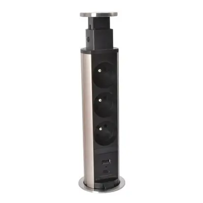 Výsuvný sloupek Legrand Incara Tower 60 3zásuvky + USB A+C 654970