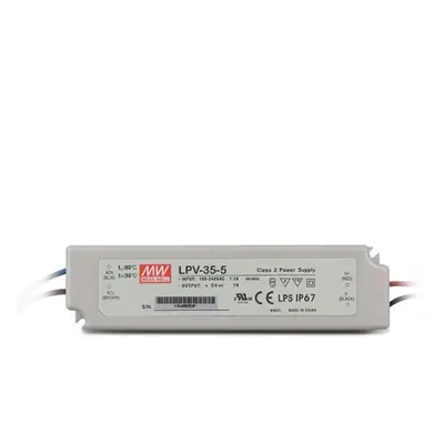 Napájecí zdroj MEAN WELL pro LED 5VDC 35W LPV-35-5