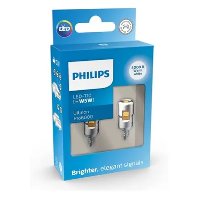 Autožárovky Philips LED W5W Ultinon Pro6000 SI 11961WU60X2 W2,1x9,5d 12V set 2ks