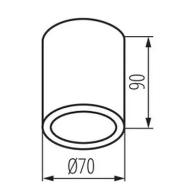 Stropní bodové svítidlo Kanlux AQILO IP65 DSO-W GU10 33360 bílá