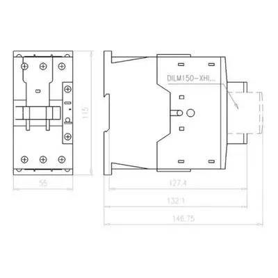 Stykač DILM40 40A/18,5kW AC-3 60A AC-1 24V EATON DILM40(RDC24) 277780