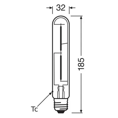 LED žárovka Vintage 1906 E27 OSRAM 4W (35W) teplá bílá (2000K) Retro Filament Gold Tubular