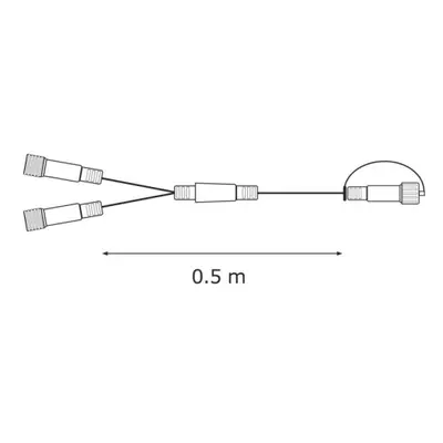 Rozbočovač EMOS Connecting D1ZB03 ZY1445 pro spojovací LED vánoční řetězy