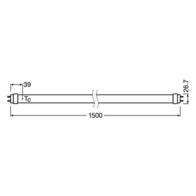 LED trubice zářivka OSRAM SubstiTUBE Value T8 EM/230V 150cm 18W (54W) 4000K neutrální bílá G13