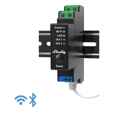 Shelly spínací modul Pro 2PM 2x 16A měření spotřeby WiFi LAN