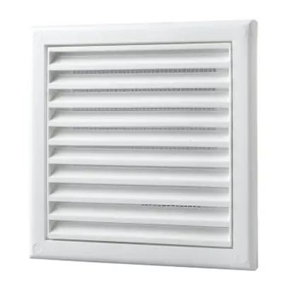 Ventilační mřížka VENTS MV 100S 154x154mm plast bílá síťka proti hmyzu 1009701