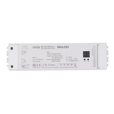 Napájecí zdroj McLED ML-941.003.22.1 100W 24VDC DALI nebo tlačítko