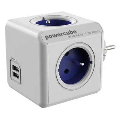 POWERCUBE ORIGINAL USB 4X230V + USB modrá