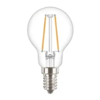 LED žárovka E14 PILA Classic Filament P45 2W (25W) teplá bílá (2700K)