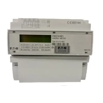 Elektroměr EATON KWZ44B1 999201867 cejchovaný MID 3x230/400V přímý do 65A 1-sazba