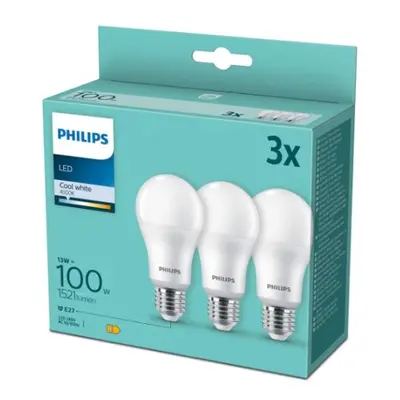 LED žárovky E27 Philips A67 13W (100W) neutrální bílá (4000K) 3ks