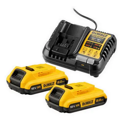 Nabíječka + akumulátory 2x 18V 2Ah DeWALT DCB1104D2