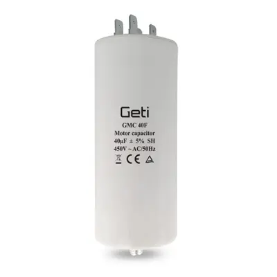 Rozběhový kondenzátor GETI GMC 40F 40uF 450V 02020034