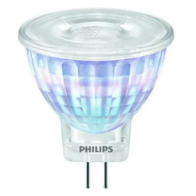 LED žárovka GU4 MR11 Philips LV 2,3W (20W) teplá bílá (2700K), reflektor 12V 36°