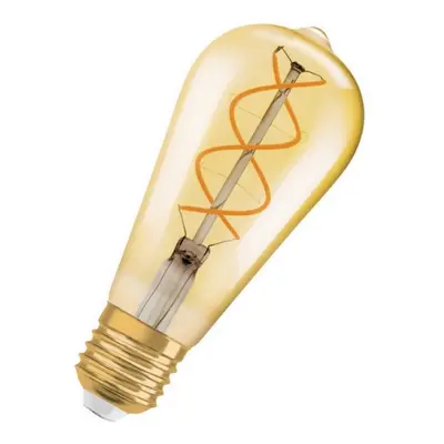 LED žárovka Vintage 1906 E27 OSRAM 4W (25W) teplá bílá (2000K) Retro Filament Gold Edison stmíva