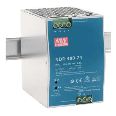 Spínaný napájecí zdroj MEAN WELL NDR-480-24 480W 24VDC