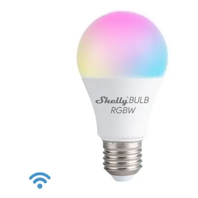 Chytrá LED žárovka E27 Shelly DUO RGBW (3000-6500K) 9W (60W) WiFi stmívatelná