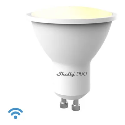 Chytrá LED žárovka GU10 PAR16 Shelly DUO teplá/studená bílá (2700-6500K) 5W (50W) WiFi stmívatel