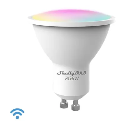 Chytrá LED žárovka GU10 PAR16 Shelly DUO RGBW (3000-6500K) 5W (50W) WiFi stmívatelná, reflektor 