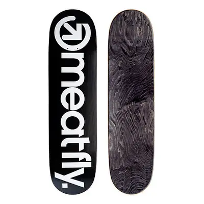 Meatfly skateboardová deska MF Brand Logo Black/White Medium | Černá