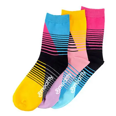 Meatfly ponožky Color Scale socks - S19 Triple pack | Mnohobarevná