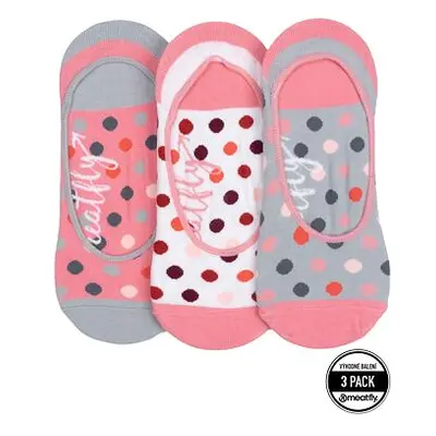 Meatfly ponožky Low Socks Triple Pack Grey / Pink | Růžová