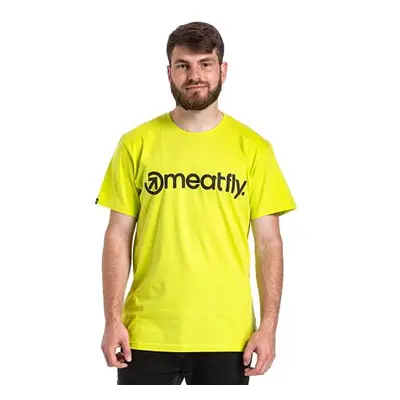 Meatfly pánské tričko MF Logo Safety Yellow | Žlutá