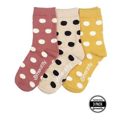 Meatfly ponožky Lexy Triple Pack Fluffy Dots | Mnohobarevná