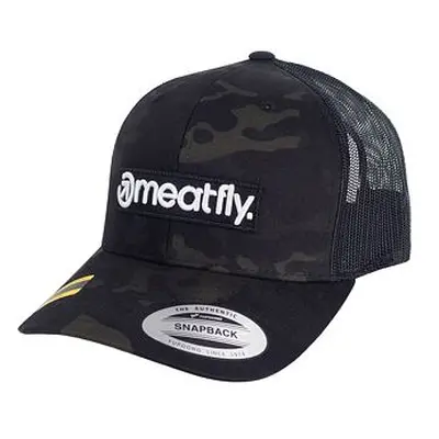 Meatfly kšiltovka MF Logo Trucker Black Multicam | Černá