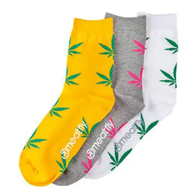 Meatfly ponožky Ganja Girl socks - S19 Triple pack | Mnohobarevná