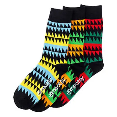 Meatfly ponožky Triangle socks - S19 Triple pack | Mnohobarevná