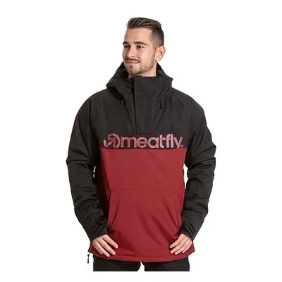 Meatfly pánská SNB & SKI bunda Slinger Premium Black/Merlot | Černá