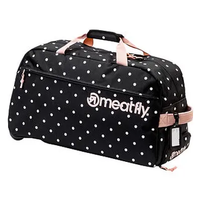 Meatfly cestovní taška Gail White Dot/Powder Pink L | Bílá | Objem L