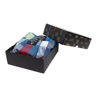 Meatfly pánské boxerky Doug Navy Red / Green Gift Pack | Červená