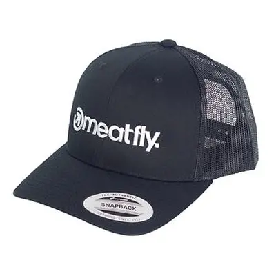 Meatfly kšiltovka Logo Trucker B - Black | Černá