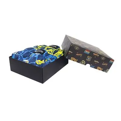 Meatfly pánské boxerky Agostino Yellow/Blue Comics Gift Pack | Žlutá