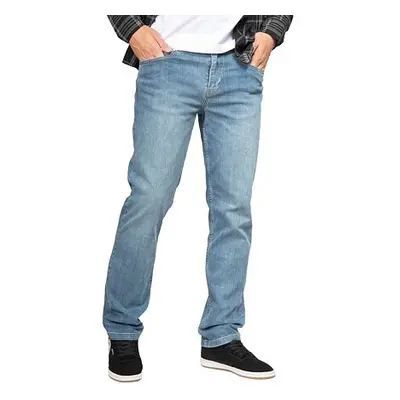 Meatfly pánské rifle Spirit Dirty Washed Denim | Modrá