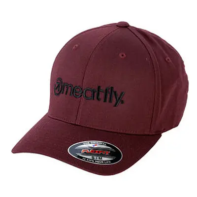 Meatfly Brand Flexfit Maroon