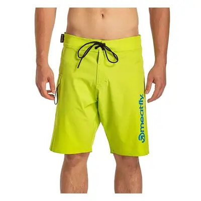 Meatfly pánské plavky Mitch Boardshorts 21" Lime | Zelená