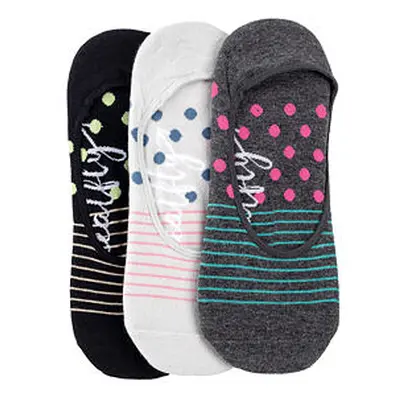 Meatfly ponožky Low socks - Triple pack F/ Dots Stripes | Mnohobarevná